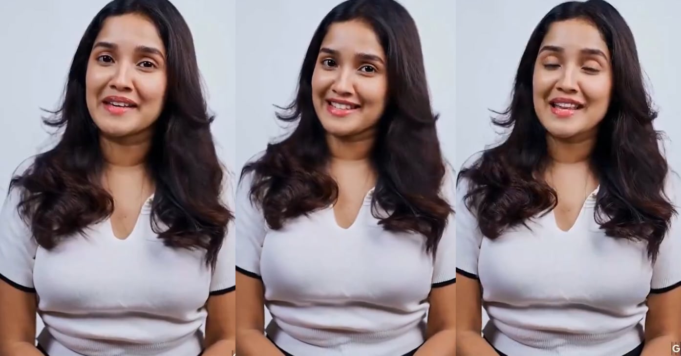 Anikha Surendran white dress