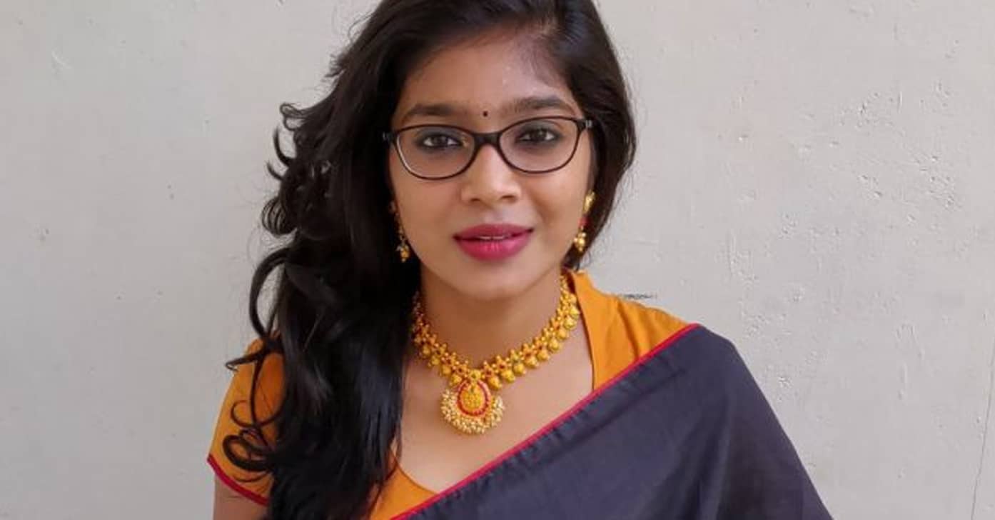 Vj Parvathy weared saree